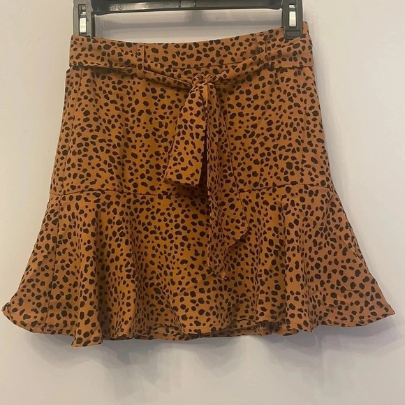 Animal Print Mini Skort - Picture 1 of 4